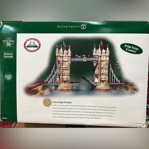 20th Anniversary Dept. 56 Historical Landmark Series “Tower Bridge of London”